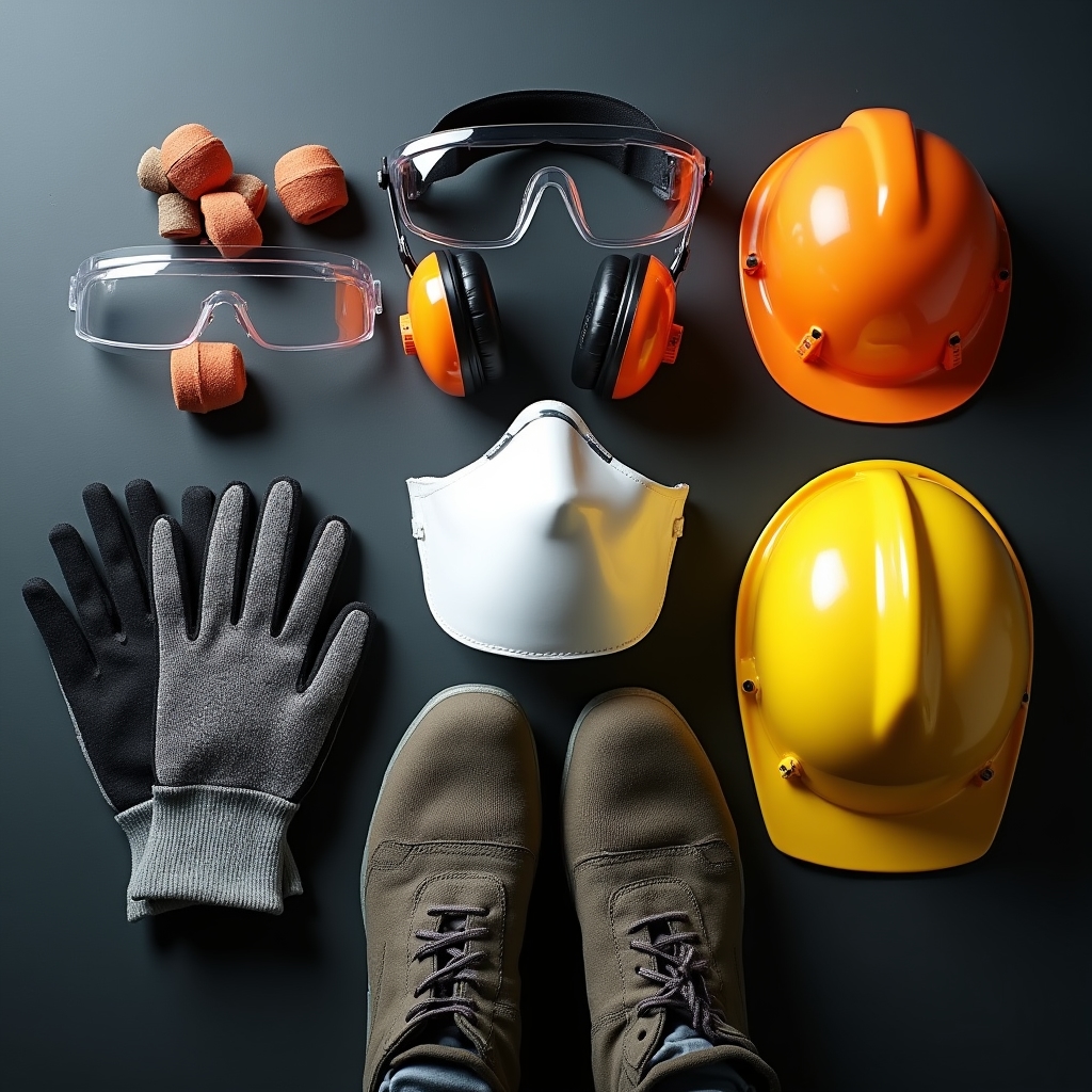 Set complet de echipament de protecție pentru lucrări cu scule electrice